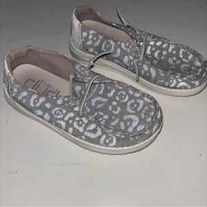 Hey Dude Leopard print Gray Shoes
